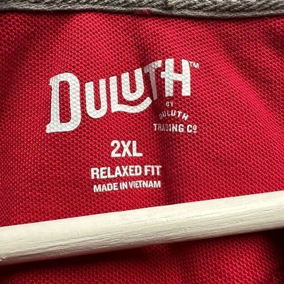 Duluth Trading Co Men’s Size 2XLPolo Shirt Red Heavyweight Relaxed Casual - Picture 2 of 6